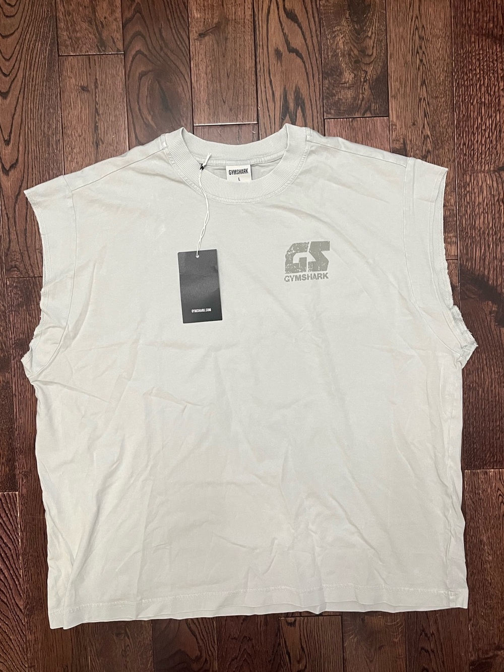 Gymshark Mens White Accent Tank Top